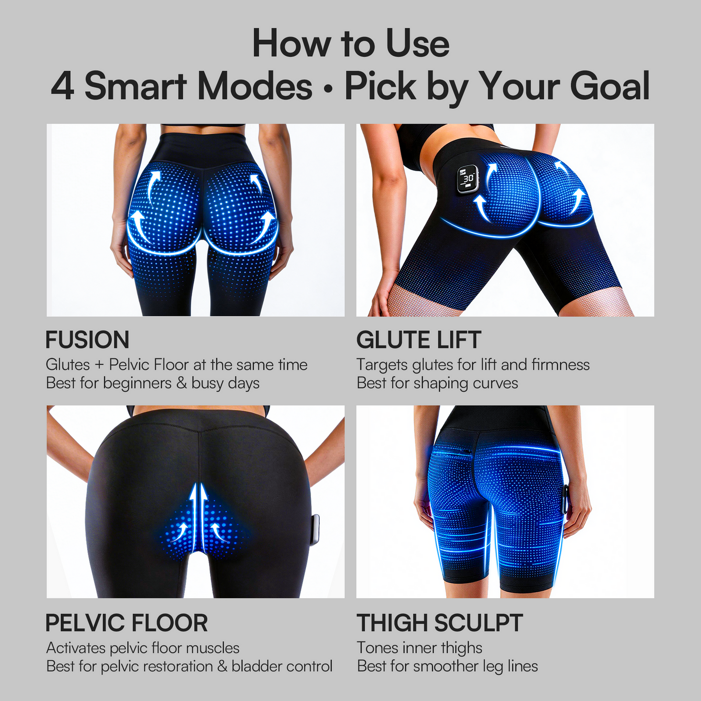 ZILARTA CURVIFY EMS Toning Shorts
