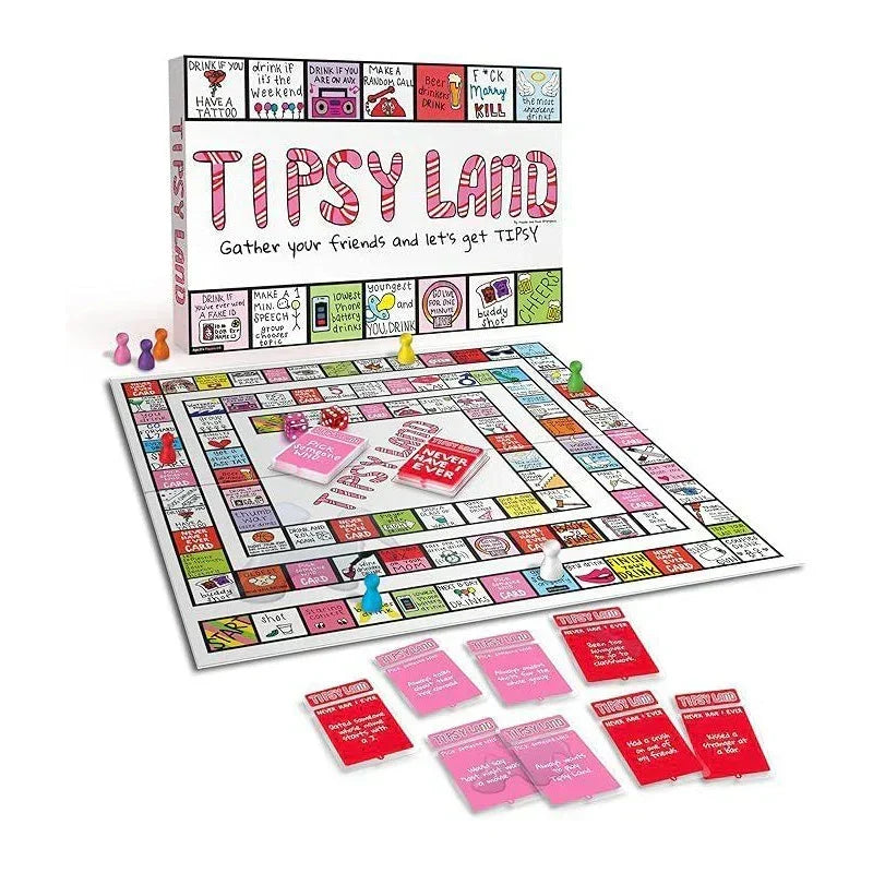 🔥 Last Day Sale 50% Off ⏰ Party Board Game - Fun Drinking Game for Friends 🍷
